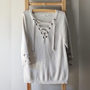 Oversized knit sweater